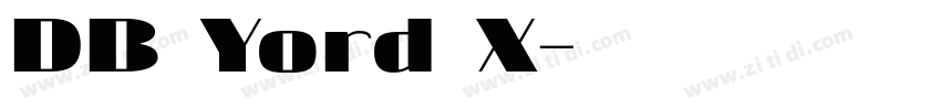 DB Yord X字体转换